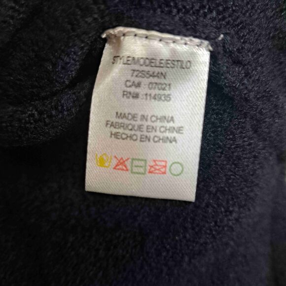 RDI Eclipse Long Sleeve V-Neck Ribbed Trim Sweater Size Small - Picture 4 of 8